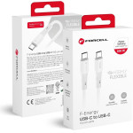 FORCELL F-Energy C347 Cable Type C To Type C QC4.0 Pd 5A 100W Silicone 1 m white
