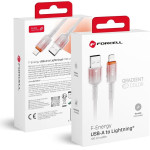 FORCELL F-Energy C353 Cable Usb A To Lightning 2,4A 12W Gradient 1 m white