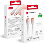 FORCELL F-Energy C356 Cable Type C To Lightning Pd 3A 27W Gradient 1 m white