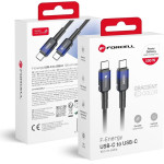 FORCELL F-Energy C357 Cable Type C To Type C QC4.0 Pd 5A 100W Gradient 1 m black