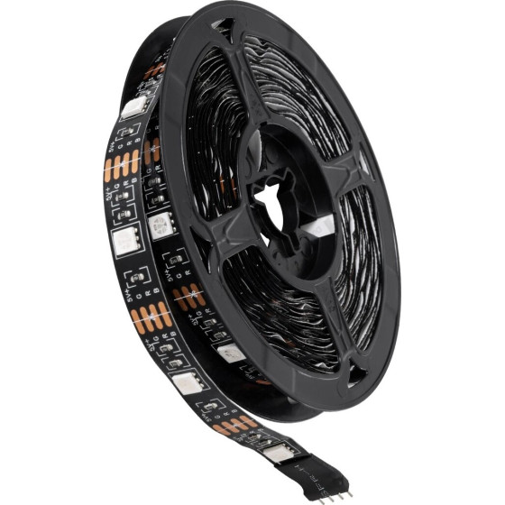 GloboStar ��� Rgb ������� �� ���������� ���� Wifi App Led 36W/5m 2880lm/m 120� Dc 5V �� Usb 2.0 IP20 150 x Smd 5050 Chip/5m ��������� Rgb Dimmable - �500 x �1 x �0.2cm - ���� 5 ������ - 5 ������ ������� - (90759)