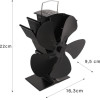 Kaminer 26206 5-Blade Fireplace Fan - (18330-0)