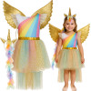 Kruzzel 3-Piece Unicorn Costume 122-128cm 26675 - (18389-0)