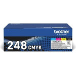 Brother 4 X 1000 Page Std Yield Toners For Colourled Range - (TN248VAL)