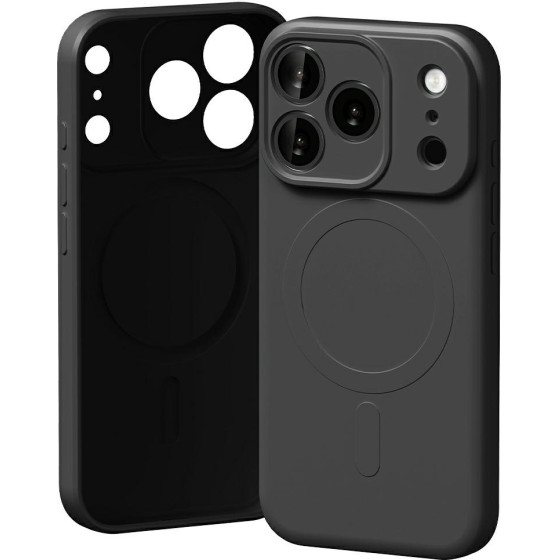 Mercury Semi-Silicone Magsafe Case For Iphone 17 Pro Black