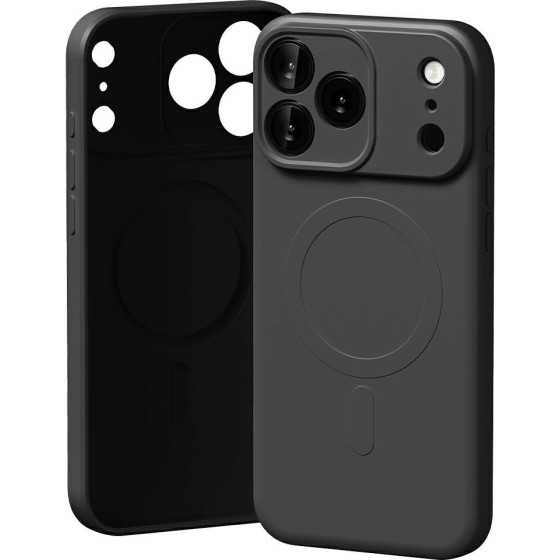 Mercury Semi-Silicone Magsafe Case For Iphone 17 Pro Max Black
