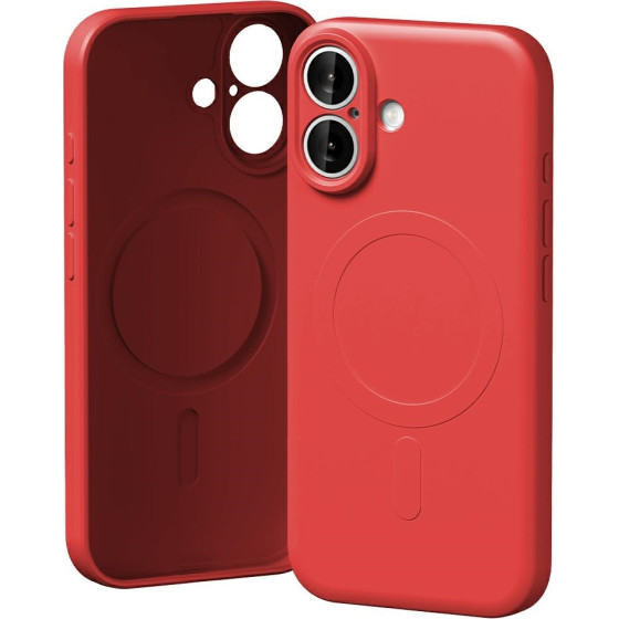 Mercury Semi-Silicone Magsafe Case For Iphone 17 Red