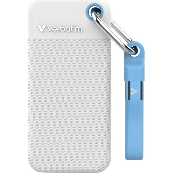 Verbatim External Drive Pocket Ssd 1TB USB-C 3.2 gen.2 white-Light Blue - (32320)