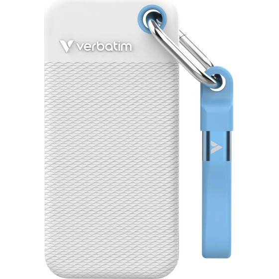 Verbatim External Drive Pocket Ssd 2TB USB-C 3.2 gen.2 white-Light Blue - (32321)
