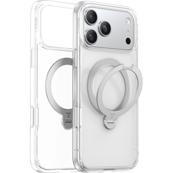 Torras - Ostand Spin Magsafe Series - Iphone 17 Pro Max - Clear - (X00FX2396)
