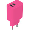 Setty Charger 2x Usb 2,4A LSIM-AA-126 pink