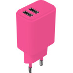 Setty Charger 2x Usb 2,4A LSIM-AA-126 pink