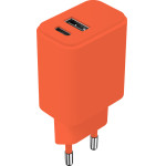 Setty Charger Usb + USB-C 20W LSIM-AC-2010 orange