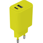 Setty Charger Usb + USB-C 20W LSIM-AC-2011 lime