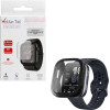 Volte-Tel Tempered Glass Amazfit Bip 6 46mm 1.97'' 9H 0.30mm Pc Edge Cover With Key 3D Full Glue Full Cover BLACK