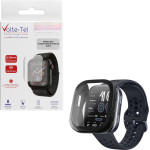 Volte-Tel Tempered Glass Amazfit Bip 6 46mm 1.97'' 9H 0.30mm Pc Edge Cover With Key 3D Full Glue Full Cover BLACK