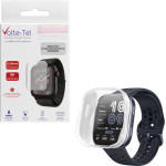 Volte-Tel Tempered Glass Amazfit Bip 6 46mm 1.97'' 9H 0.30mm Pc Edge Cover With Key 3D Full Glue Full Cover TRANSPARENT