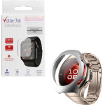 Volte-Tel Tempered Glass Huawei Watch 5 46mm 1.5'' 9H 0.30mm Pc Edge Cover With Key 3D Full Glue Full Cover SILVER