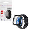 Volte-Tel Tempered Glass Huawei Watch Fit 4 1.82'' 9H 0.30mm Pc Edge Cover With Key 3D Full Glue Full Cover BLACK