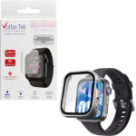 Volte-Tel Tempered Glass Huawei Watch Fit 4 1.82'' 9H 0.30mm Pc Edge Cover With Key 3D Full Glue Full Cover SILVER