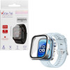 Volte-Tel Tempered Glass Huawei Watch Fit 4 Pro 45mm 1.82'' 9H 0.30mm Pc Edge Cover With Key 3D Full Glue Full Cover SILVER