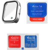 Volte-Tel Tempered Glass Huawei Watch Fit 4 Pro 45mm 1.82'' 9H 0.30mm Pc Edge Cover With Key 3D Full Glue Full Cover SILVER