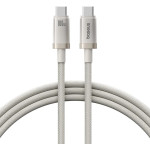 Baseus - Data Cable (P10378100G21-00) - Type-C, Fast Charging, PD100W, 480Mbps, E-Mark Smart Chip, 1m - Galaxy Titanium Gold