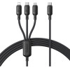 Baseus - Data Cable - Fast Charge, Usb To USB-C, Lightning, Micro-USB, 100W, 480Mbps, 1.5m - Black - (P10377705123-00)