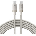 Baseus - Data Cable Titanium - USB-C To Type-C, 100W, Fast Charging, 480Mbps, 2m - Galaxy Titanium Gold - (P10378100G21-01)