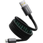 Baseus - Data Cable Tungsten Gold (P10319805111-02) - Type-C To USB, Super Fast Charge, 100W, 480Mbps, 1m - Black