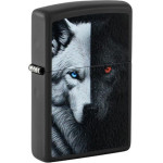 Zippo Wolves Black-White - (46694)