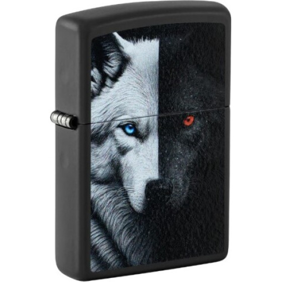 Zippo Wolves Black-White - (46694)