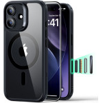 ESR Classic Hybrid Magsafe + Tempered Glass Set For Iphone 17 - Clear Black - (27843-0)