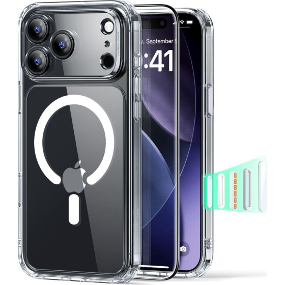 ESR Classic Hybrid Magsafe + Tempered Glass Set For Iphone 17 Pro - Clear - (27846-0)