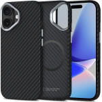 Tech-Protect Ion Carbon Magsafe Case For Iphone 17 - Black And Silver - (28413-0)
