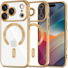 Tech-Protect Magflex Magsafe Case For Iphone 17 Pro - Transparent Gold - (28364-0)