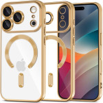 Tech-Protect Magflex Magsafe Case For Iphone 17 Pro - Transparent Gold - (28364-0)