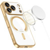 Tech-Protect Magflex Magsafe Case For Iphone 17 Pro - Transparent Gold - (28364-0)