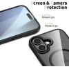 Tech-Protect Magmat Magsafe Case For Iphone 17 - Clear Black - (28382-0)