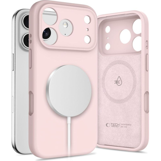 Tech-Protect Silicone Magsafe Case For Iphone 17 Pro - Pink - (28407-0)