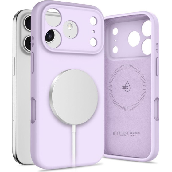 Tech-Protect Silicone Magsafe Case For Iphone 17 Pro Max - Purple - (28404-0)