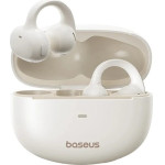 Baseus - Wireless Earbuds Bowie MC1 - Open Ear Clip-On Design, Bt V5.4, IP57 Waterproof, 600mAh - White - (A00083501226-00)