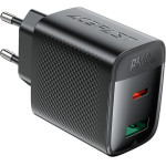 Acefast ��������� �������� Fast Charging �� 1xUSB-C + 1xUSB-A PD45W Gan ������ - (A106)