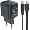 Acefast ��������� �������� Fast Charging USB-C PD20W Gan �� Digital ������� �������� + ������� USB-C �� USB-C ������ - (A113)