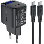 Acefast ��������� �������� Fast Charging USB-C PD20W Gan �� Digital ������� �������� + ������� USB-C �� USB-C ������ - (A113)