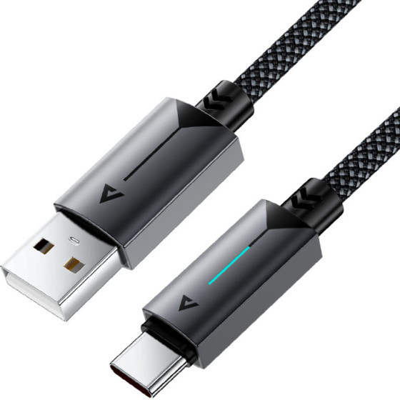 Hoco ������� Acefast ��������� USB-A �� USB-C 3.0A ������� ������� USB2.0 �� ������� �������� Braided ����� 1.2m - (C19-04)