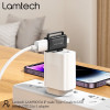 Lamtech 2-IN-1 Portable Adapter IP/USB-C Male To USB2.0 Female Black - (LAM980534)