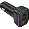 Lamtech High Power 3-Port Car Charger 60W Black - (LAM980497)