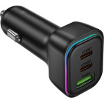 Lamtech High Power 3-Port Car Charger 60W Black - (LAM980497)