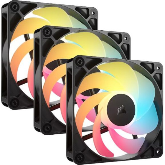Corsair Fan RS120-R Argb (Triple Black) - (CO-9050196-WW)